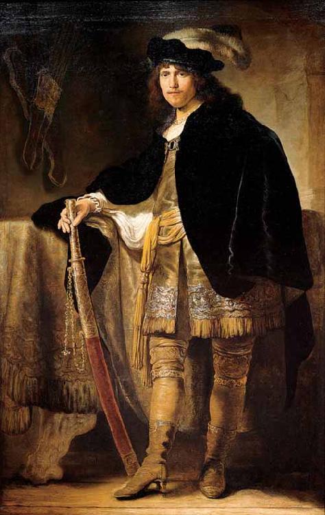 Ferdinand bol Portrait of a Young Man with a Sword Germany oil painting art